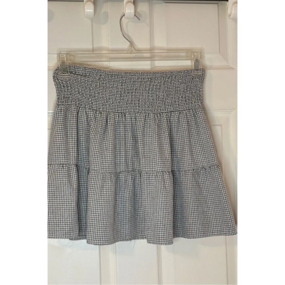 Urban Romantics Gingham Tiered Skirt